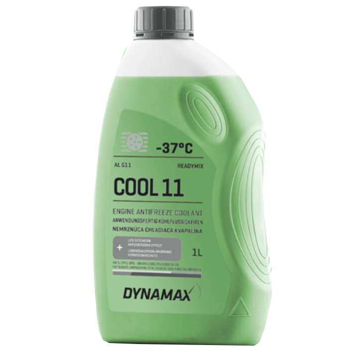 Антифриз G11 DYNAMAX COOL GREEN (зелений) -37°C готовий (1L)