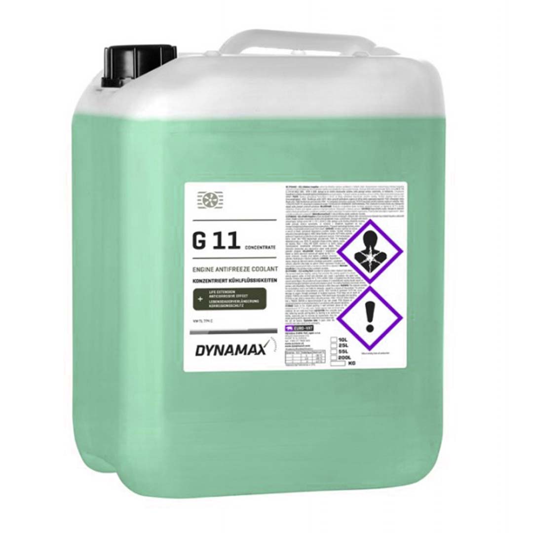 Антифриз G11 DYNAMAX COOL GREEN (зелений) -37°C готовий (10L)