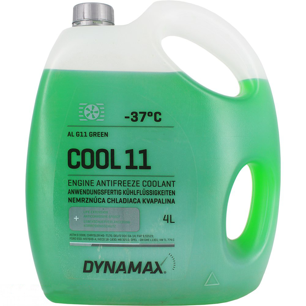 Антифриз G11 DYNAMAX COOL GREEN (зелений) концентрат (4L)