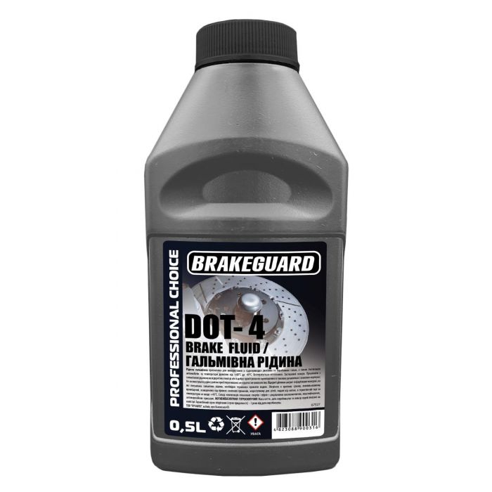 Гальмівна рідина DOT 4 BRAKEGUARD 0,5л (27)
